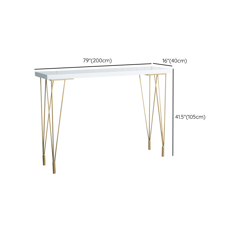 Solid Wood Bar Table Set Glam Rectangle 1/3/5 Pieces Pub Table Set
