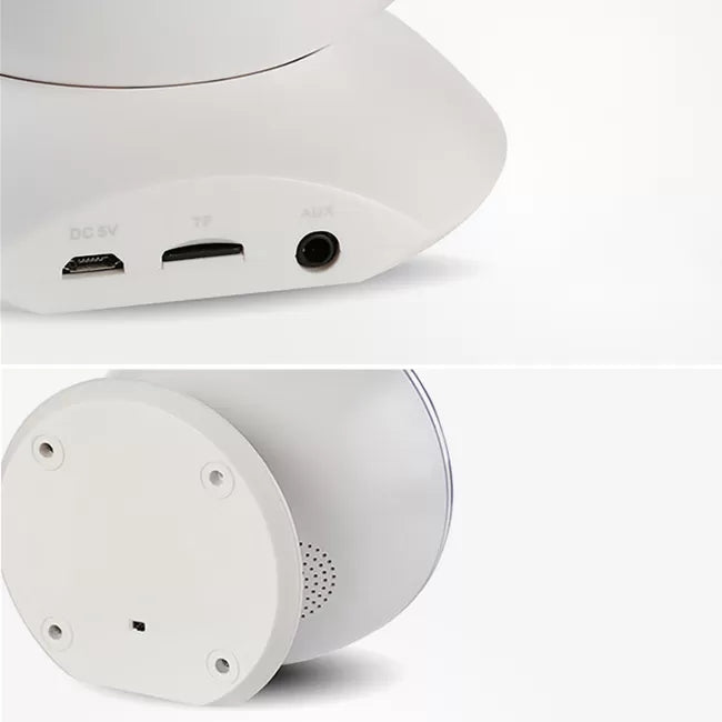 Proyector de forma de tazón Proyector de plástico ligero Luz de noche portátil Romántica