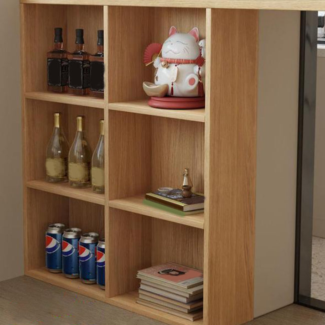 Modern Rectangle Pub Table Set 1/2/3 Pieces Solid Wood Counter Table for Indoor