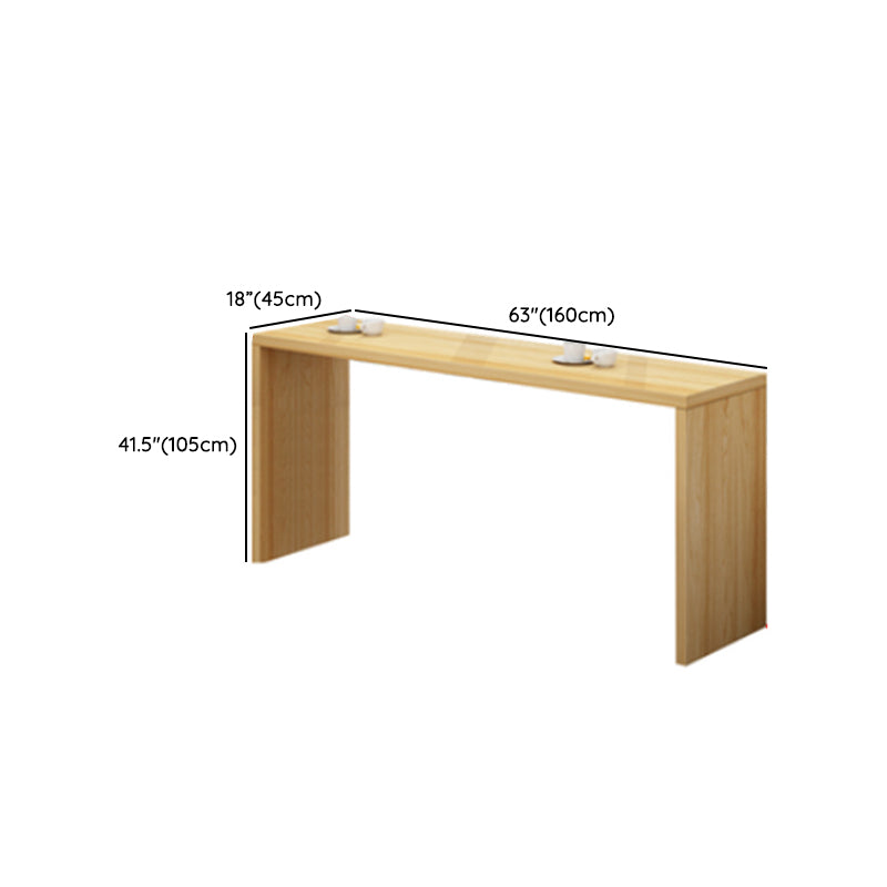 Modern Rectangle Pub Table Set 1/2/3 Pieces Solid Wood Counter Table for Indoor