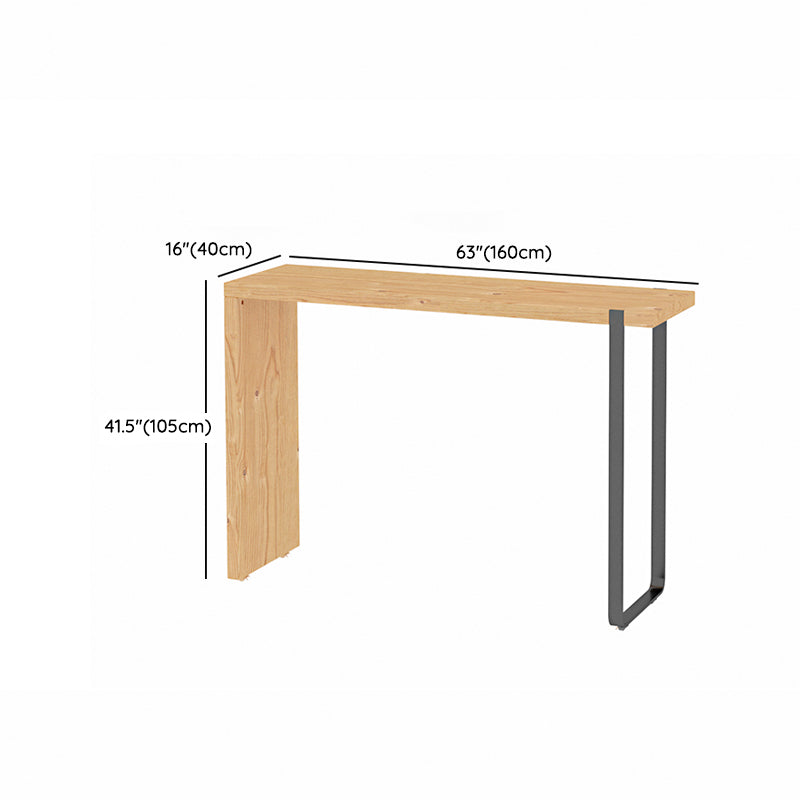 Contemporary Style Bar Set 1/3 Pieces Solid Wood Rectangle Pub Dining Set for Indoor