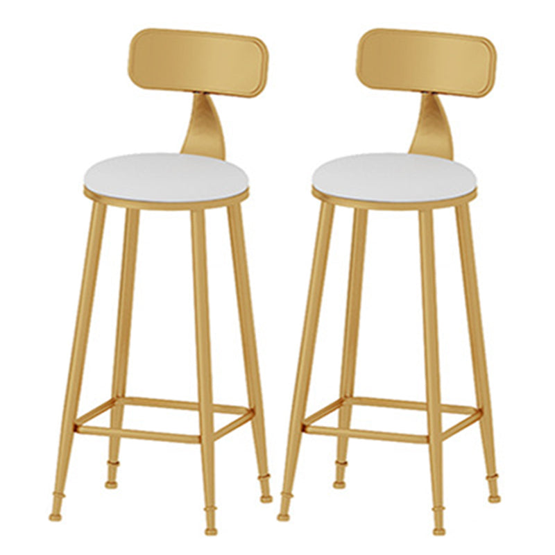 Modern Bar Table Set 1/2/3 Pieces Faux Marble Counter Table with Upholstered Stools