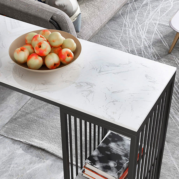 Modern Bar Table Set 1/2/3 Pieces Faux Marble Counter Table with Upholstered Stools
