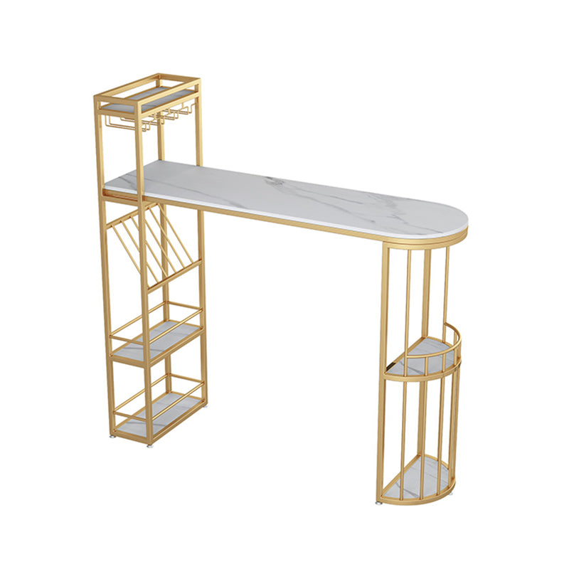 Modern Bar Table Set 1/2/3 Pieces Stone Bar Table and Stool Set