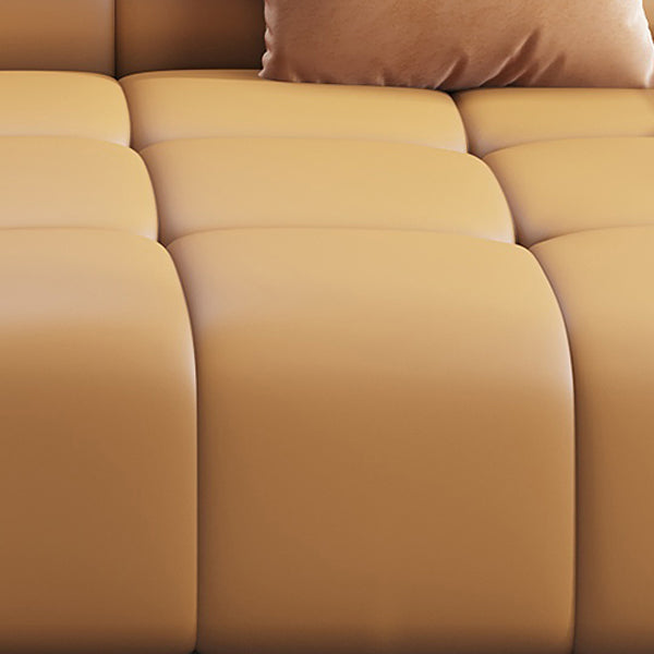 Scandinavian Sleeper Sectional with Tufted Split-Back and Recessed Arm