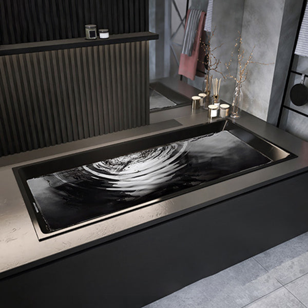 Modern Rectangle Embedded Bathtub Acrylic with Drain Bath Tub