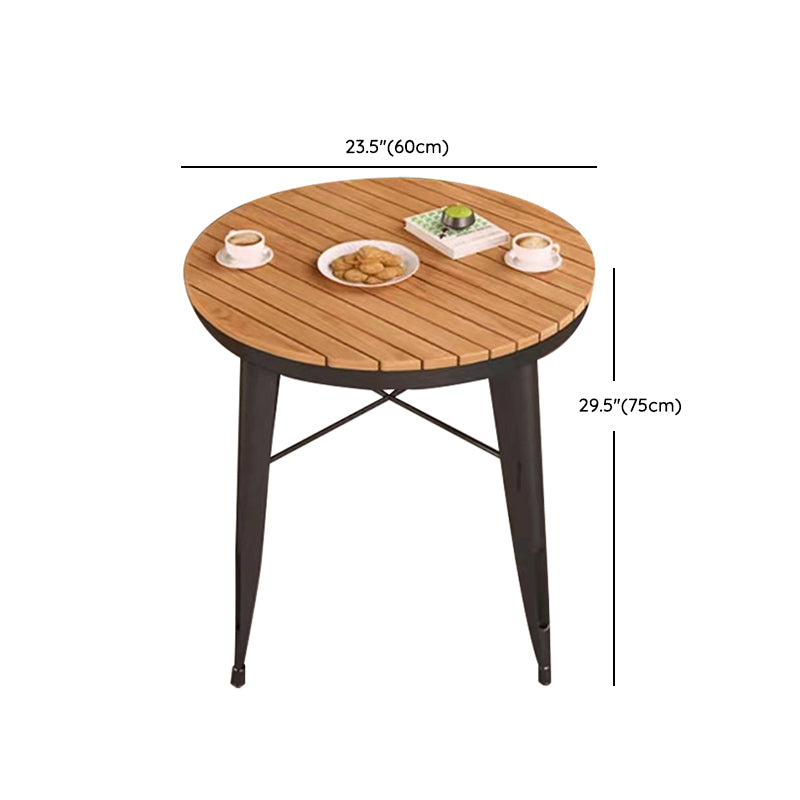 1/3/5 Pcs Metal Dining Table Set Industrial Round Dining Set