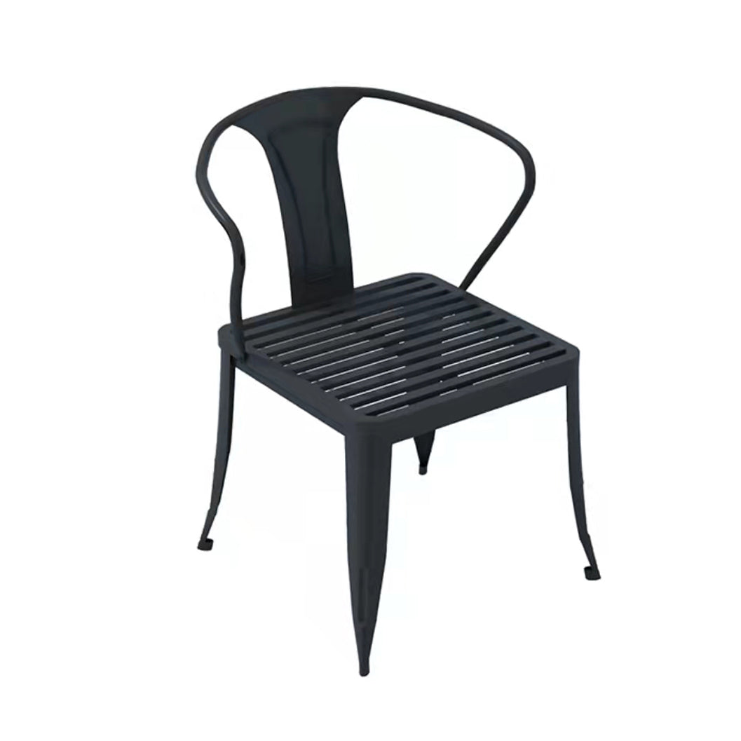 Modern Rectangular Dining Table Set 1/5/7 Pcs Metal Dining Set