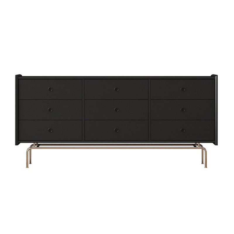 Ultra-Modern Double Dresser Solid Pine Storage Chest Dresser for Bedroom