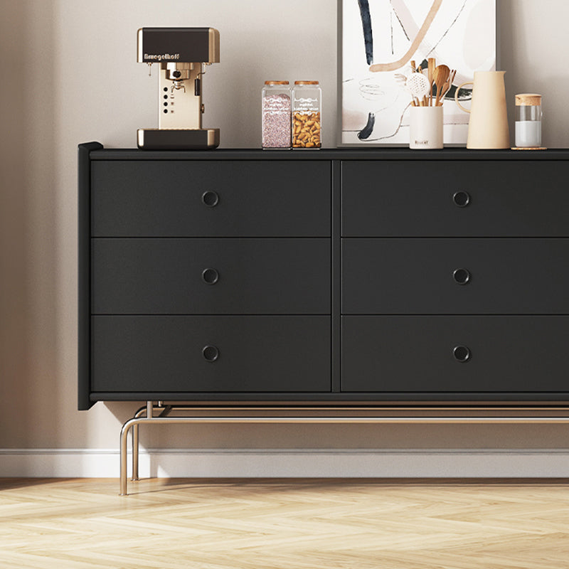 Ultra-Modern Double Dresser Solid Pine Storage Chest Dresser for Bedroom