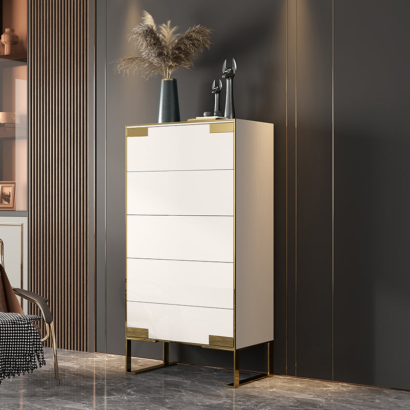 Wooden Storage Chest Dresser Classic Glam Dresser for Home Office