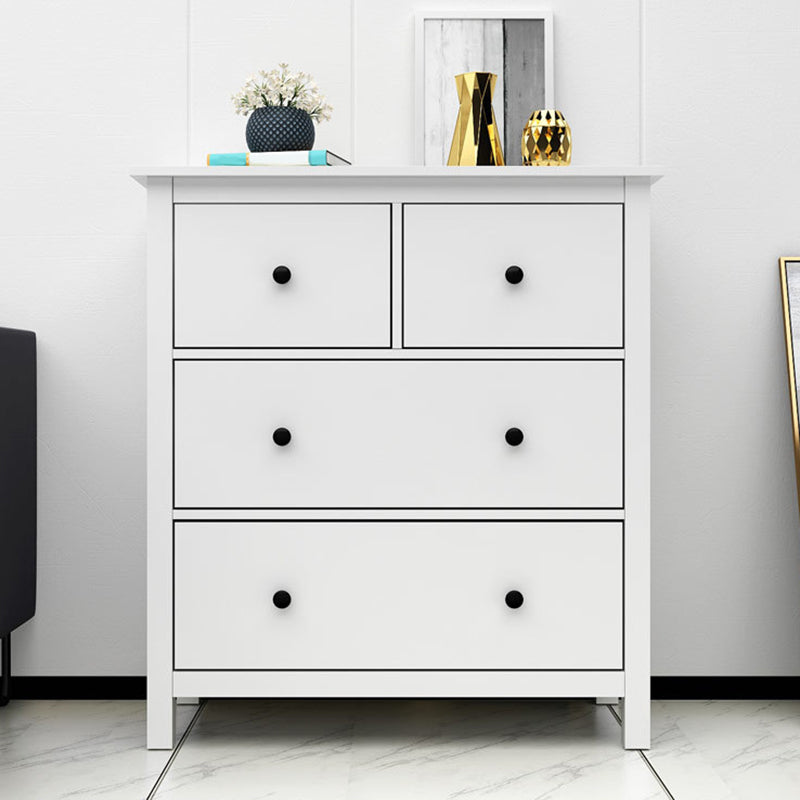 Wooden Storage Chest Dresser Classic Glam Chest with Drawers