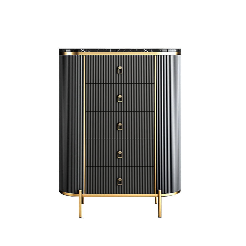 Classic Glam Storage Chest Stone Storage Chest Dresser with 3/4/5 Drawers