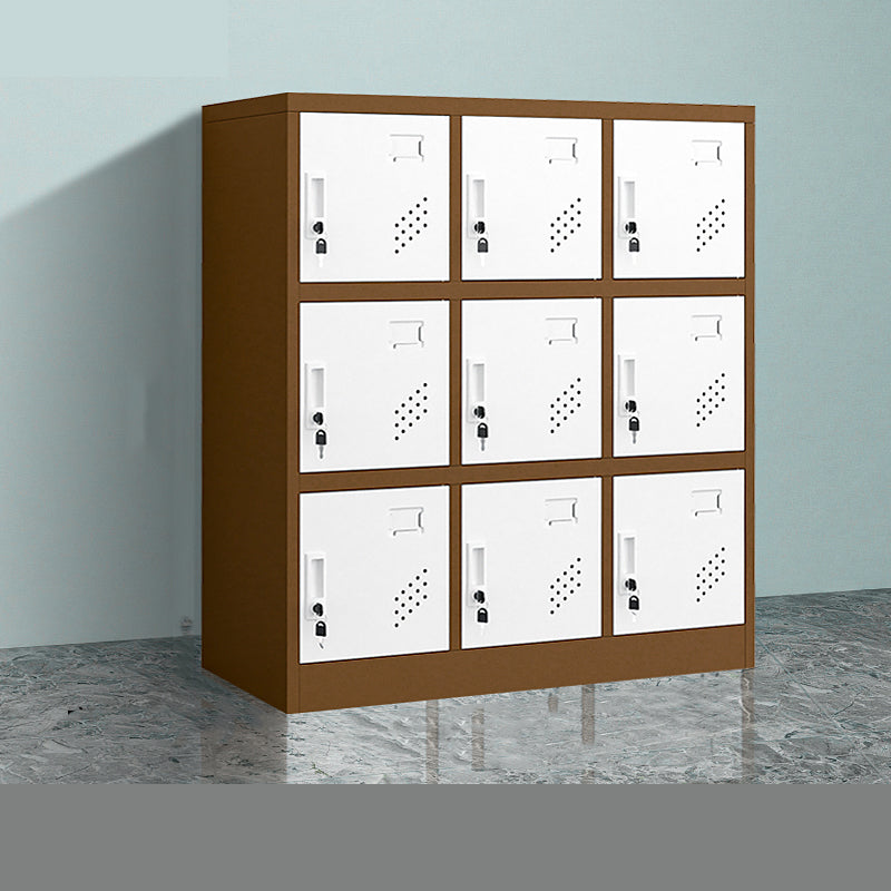 35.4"L x 16.5"W x 39.4"H Modern Wardrobe Armoire Steel Storage Cabinet