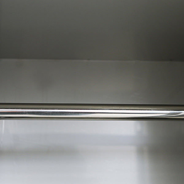 35.5"L x 16.5"W x 71"H Hinged Door Storage Cabinet Contemporary Cabinet with Metal Doors