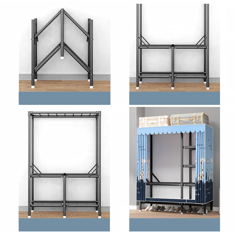 Matte Finish Cabinet for Home Modern Storage Cabinet with Sliding Doors