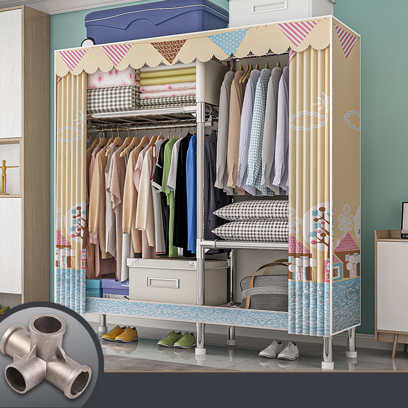 Contemporary Indoor Cabinet Matte Finish Wardrobe for Bedroom