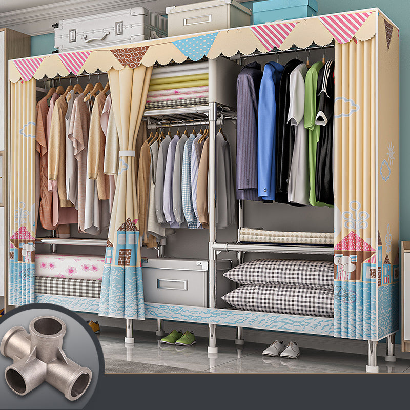 Contemporary Indoor Cabinet Matte Finish Wardrobe for Bedroom