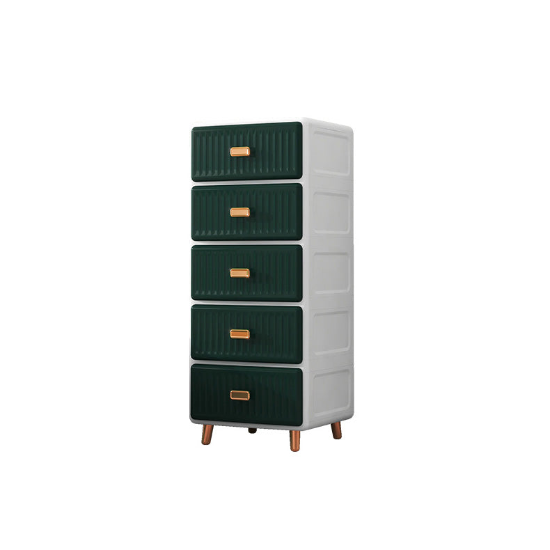Bedroom Plastic Matte Finish Storage Cabinet Contemporary Cabinet with Metal Legs