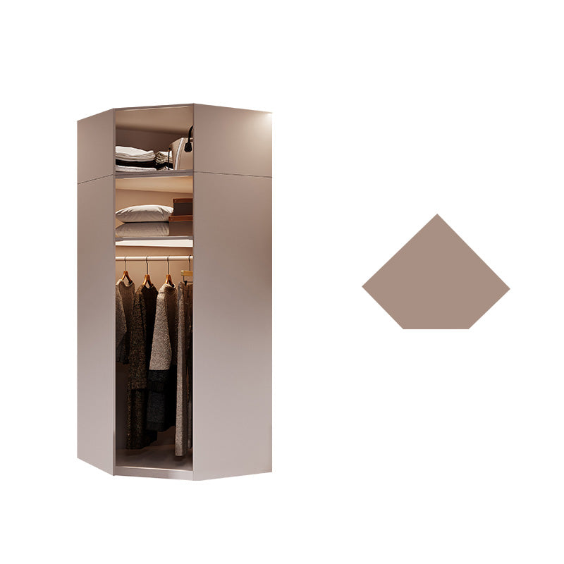 Contemporary Style Wardrobe Wooden Bedroom Wardrobe Closet with Shelves