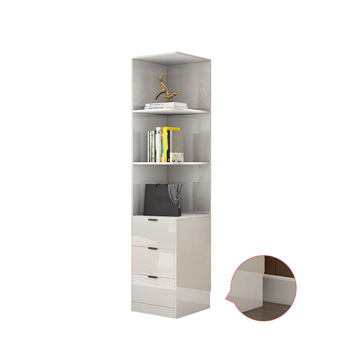 White Colour Wooden Wardrobe Soft Close Drawer Wardrobe Closet for Bedroom