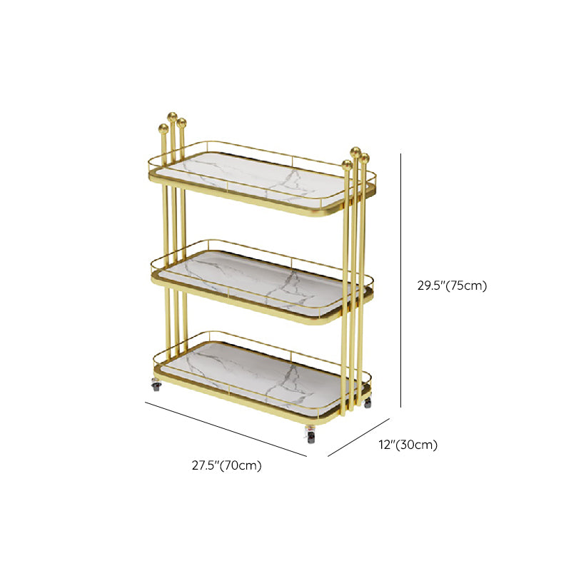 Dining Room Rolling Prep Table Stone Open Storage Prep Table