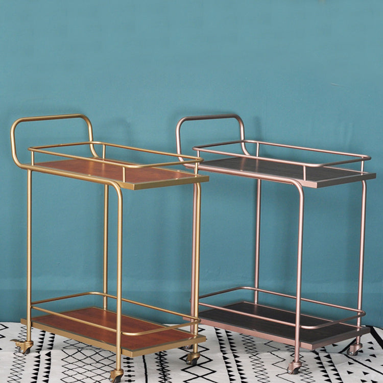 Home Dining Prep Table Modern Rectangular Prep Table with Casters