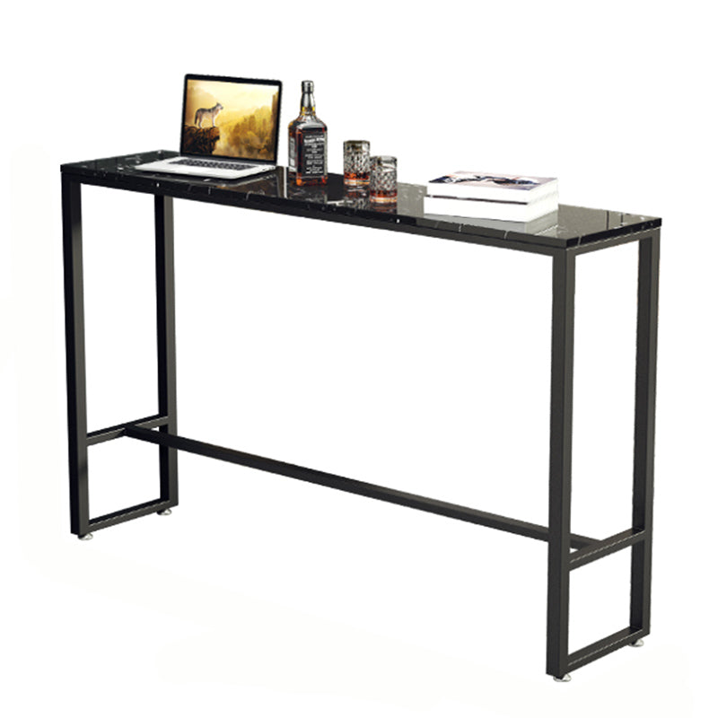 Rectangle Marble Bar Table Set Industrial Style 1/3/5 Pieces Bar Height Bar Set