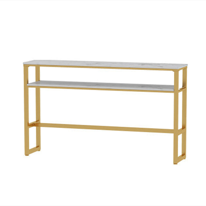 Glam Style Bar Set 1/2/3/5 Pieces Faux Marble Rectangle Counter Set