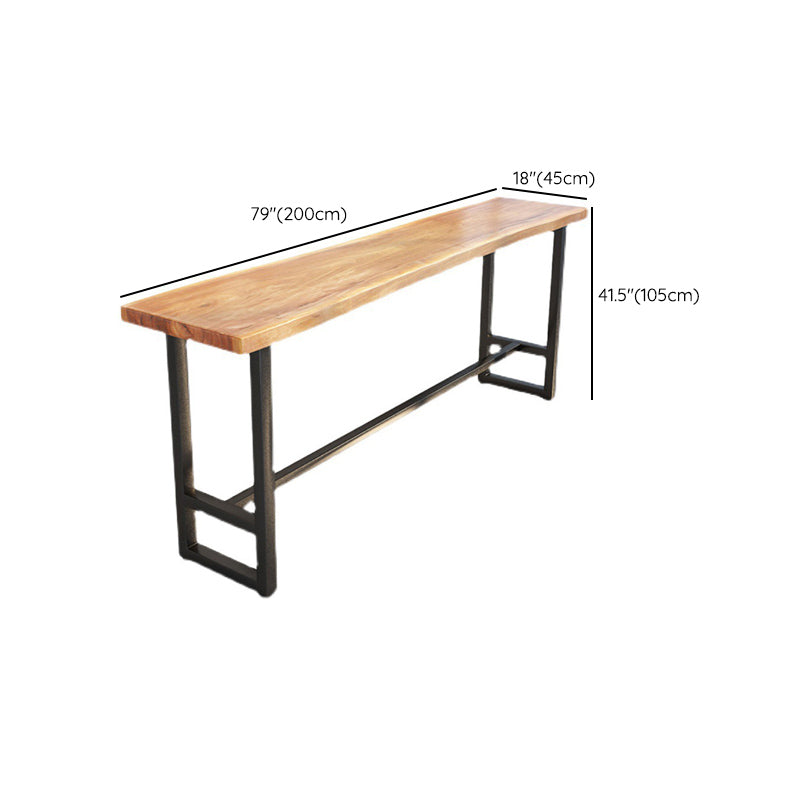 Industrial Style Bar Set 1/2/9 Pieces Solid Wood Rectangle Counter Set