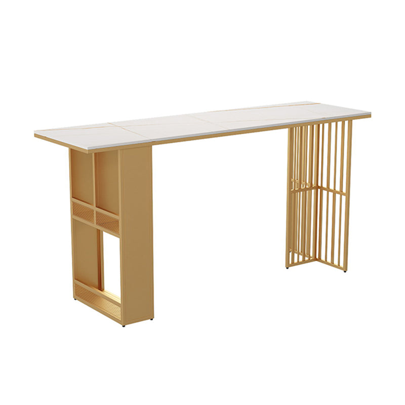 Rectangular Table and Stool Set 1/7 Pieces Modern Pub Dining Set