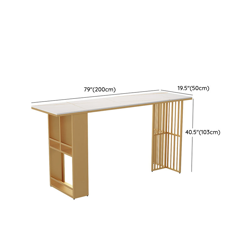 Rectangular Table and Stool Set 1/7 Pieces Modern Pub Dining Set