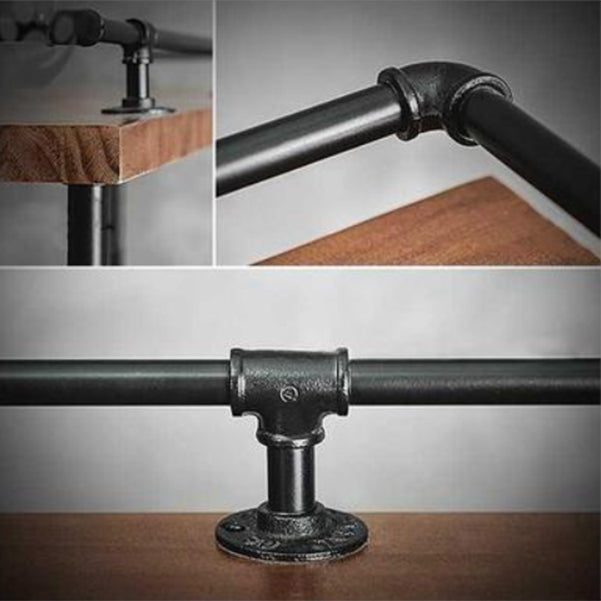 Industrial Style Bar Set 1/3 Pieces Solid Wood Rectangle Pub Dining Set for Indoor