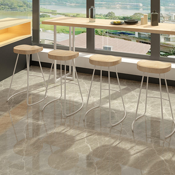 Modern Bar Table Set 1/5/6 Pieces Wood Rectangle Bar Table with Backless Stools