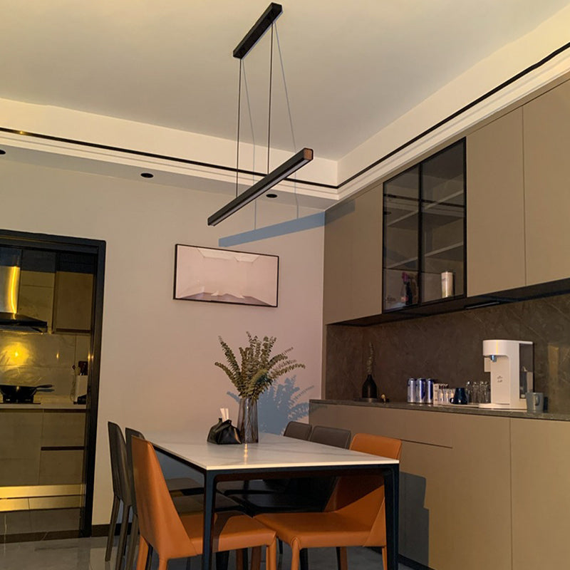 LED Island Light Modern Island Hanging Light with Acrylic Shade for Dining Room