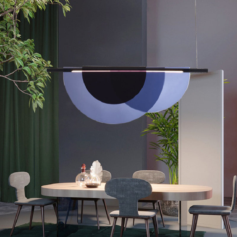 Macaron Style Island Light 1-Light Island Hanging Light with Acrylic Shade for Dining Room