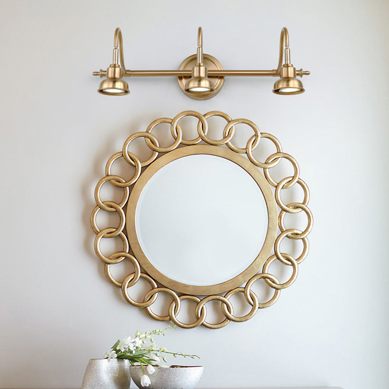Postmodern Simplicity Bell Vanity Sconce Lights Metallic Wall Mount Light Fixture for Bathroom
