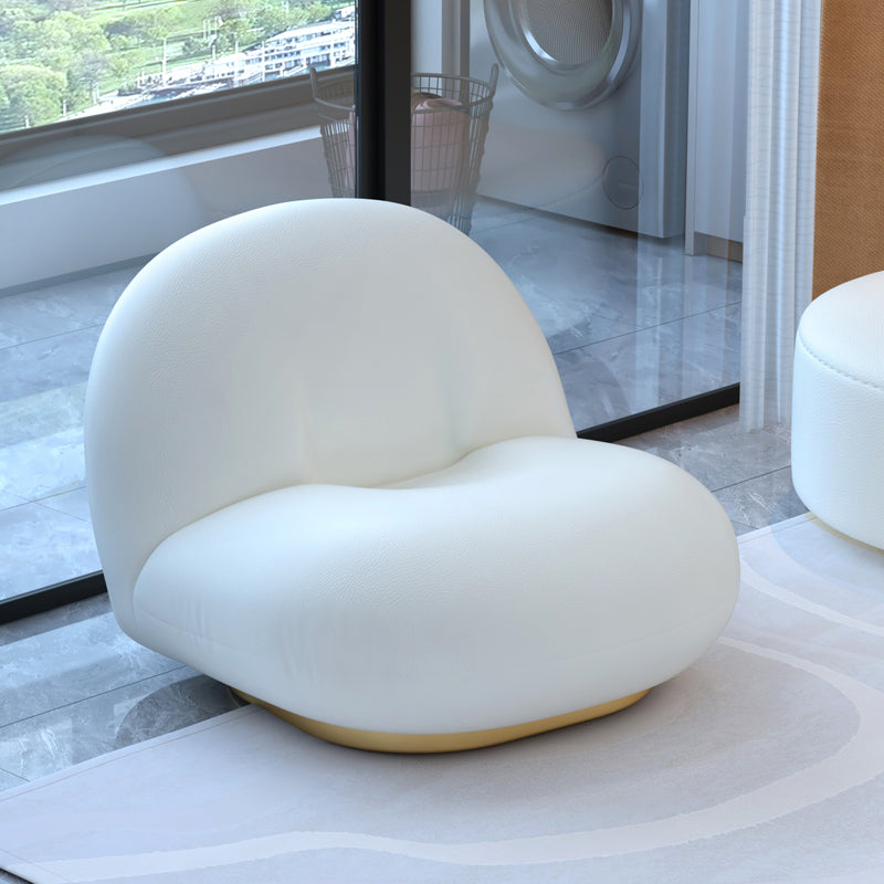 Scandinavian Beige Sectional Sofa with Tight Back Armless Sofa