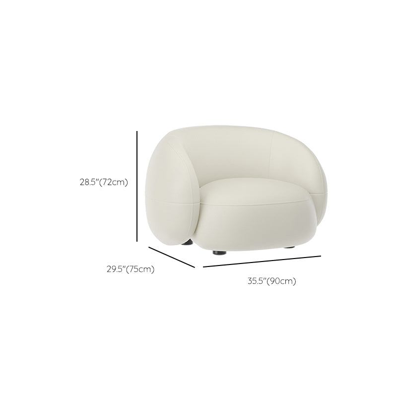 Scandinavian White Sectional Sofa with Tight Back in Pine Wood