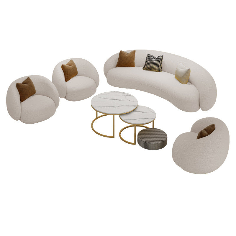Tuxedo Arm Sofa with Pillows Cushions Standard Seating for Living Room