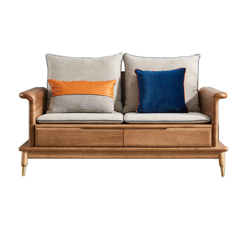 Country/Farmhouse sofa Fabric  Living Room Rolled Arm Seating