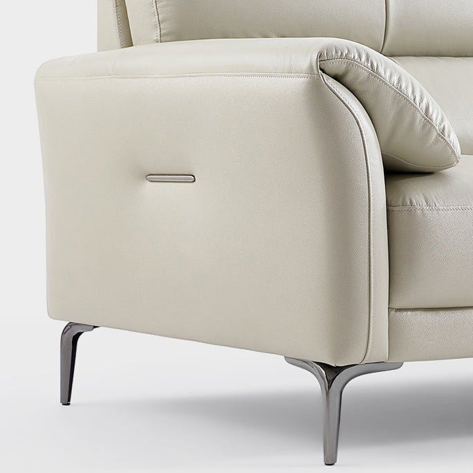 34"H Mission Craftsman Sectional Sofa Genuine Leather Sleeper Sectional