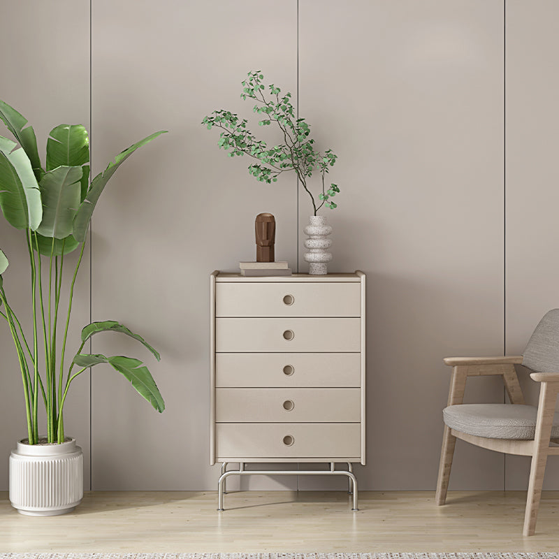 Mid-Century Modern Accent Chest with  Drawers and Straight Legs in Brone