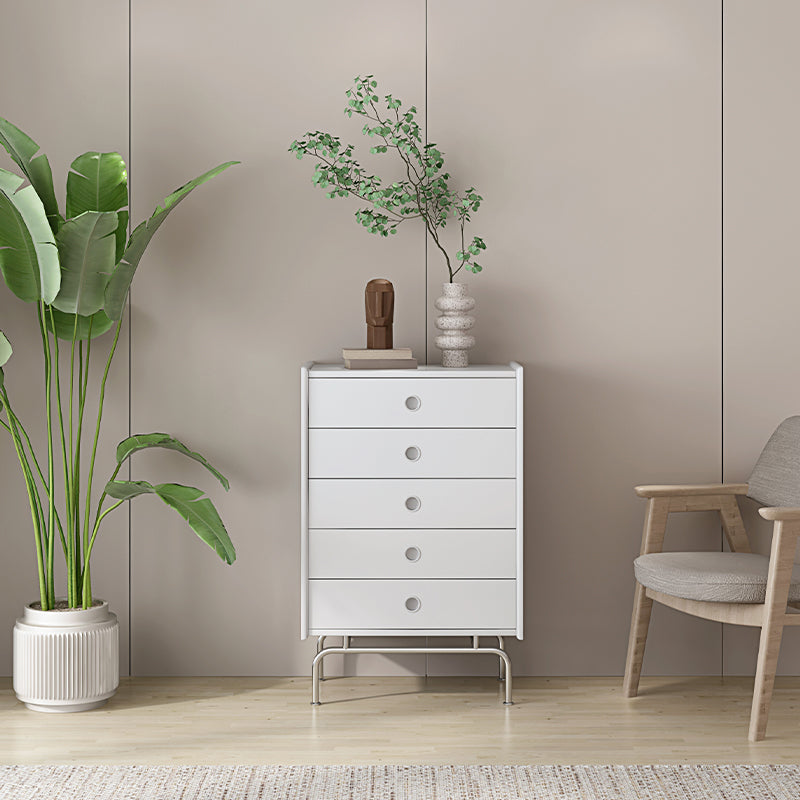 Mid-Century Modern Accent Chest with  Drawers and Straight Legs in Brone