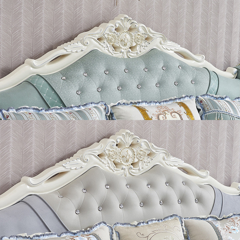 74" Wide French Country Sectional Sofa Tufted Split-Back Sleeper Sectional