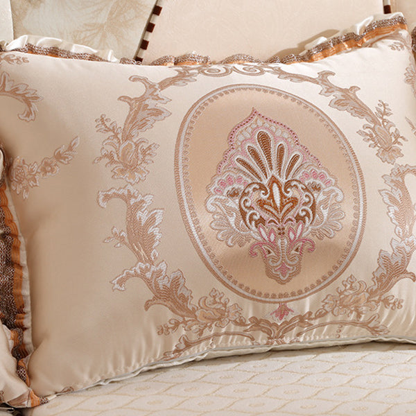 70" Wide French Country Sectional Sofa Fabric Sleeper Sectional