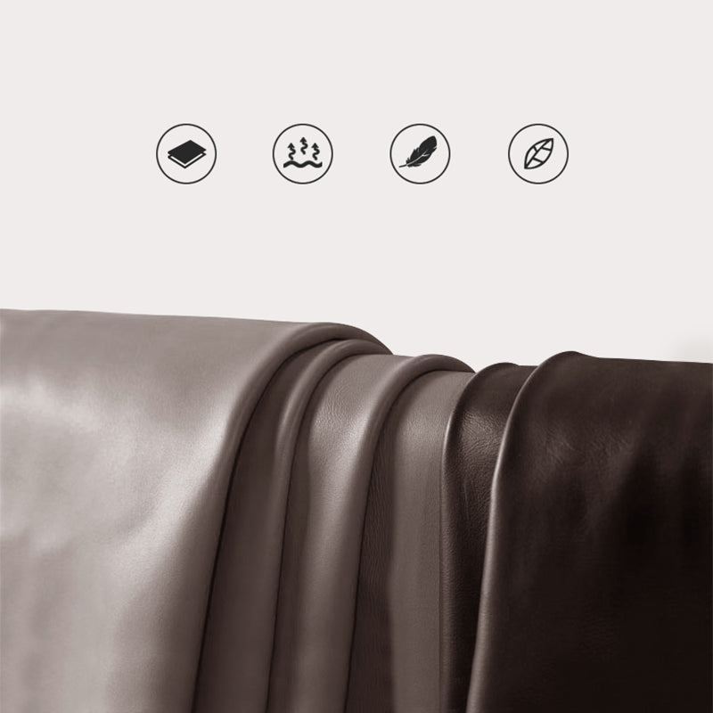 Modern Panel Bed No Distressing Wood Standard Bed Upholstered Headboard