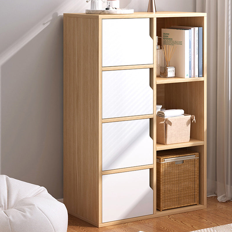 Modern Knobs Handle Storage Cabinet Solid Wood Standard Cabinet