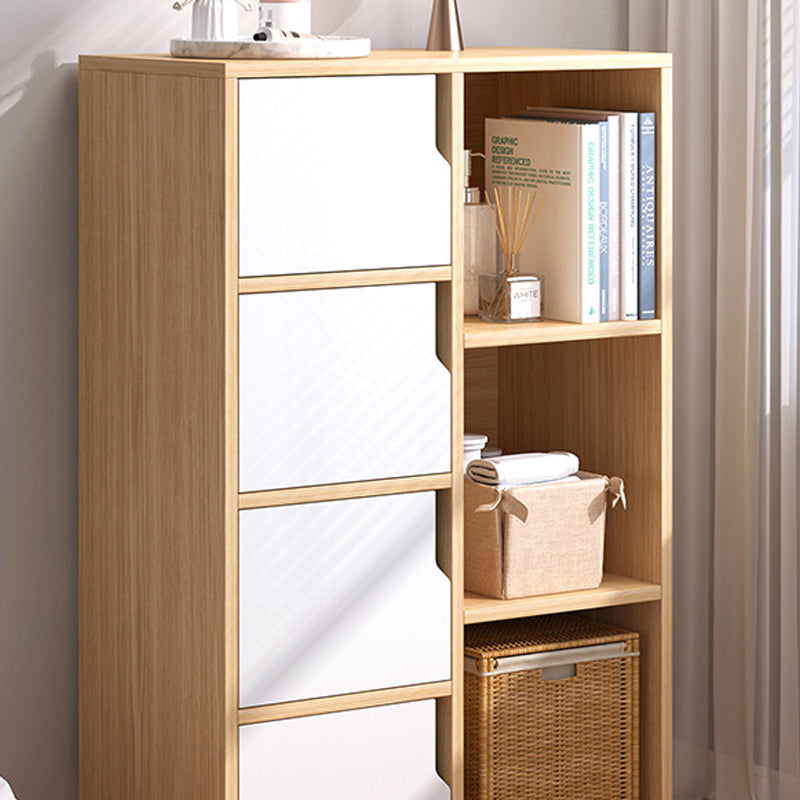 Modern Knobs Handle Storage Cabinet Solid Wood Standard Cabinet