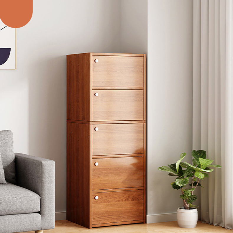 Modern Knobs Handle Storage Cabinet Solid Wood Standard Cabinet